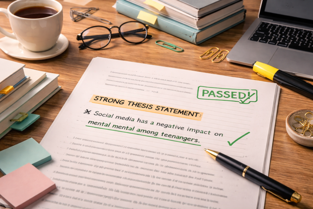 Get Custom Essay Help Guide to Writing Strong Thesis Statements