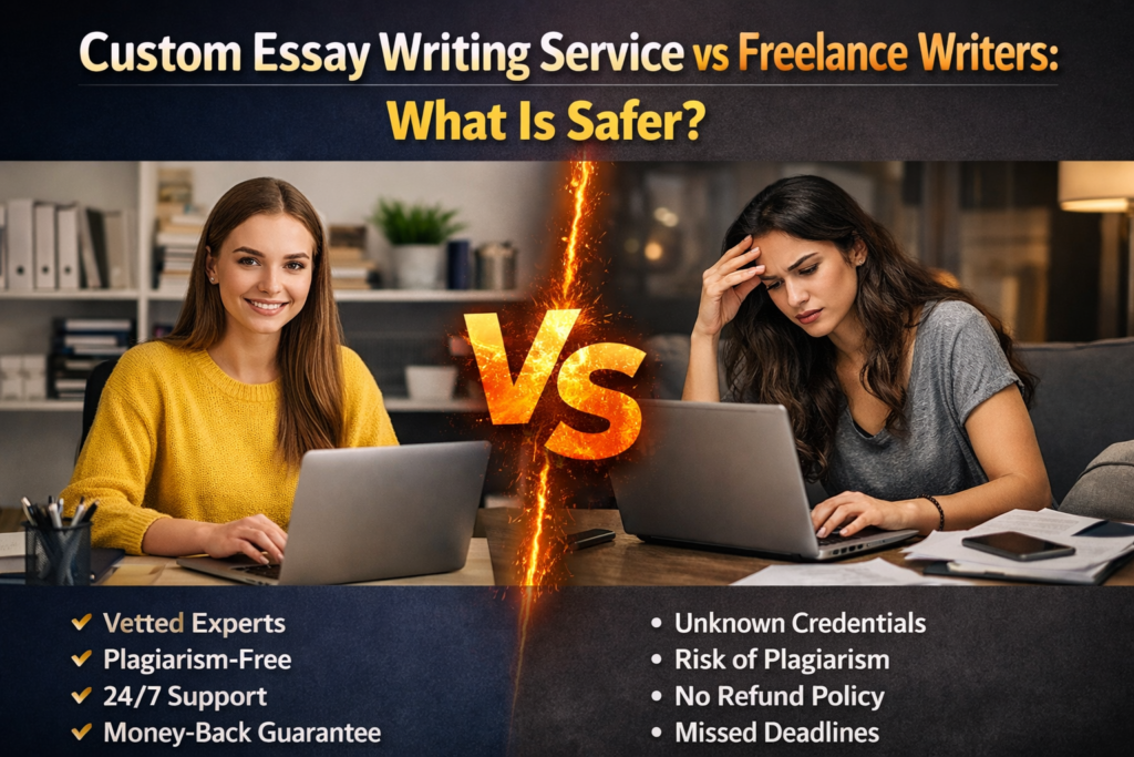 Custom Essay Writing Service vs Freelance Writers What Is Safer