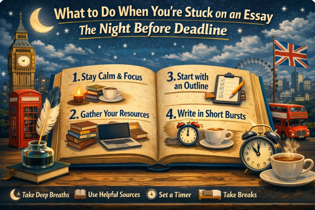 What to Do When You're Stuck on an Essay the Night Before Deadline